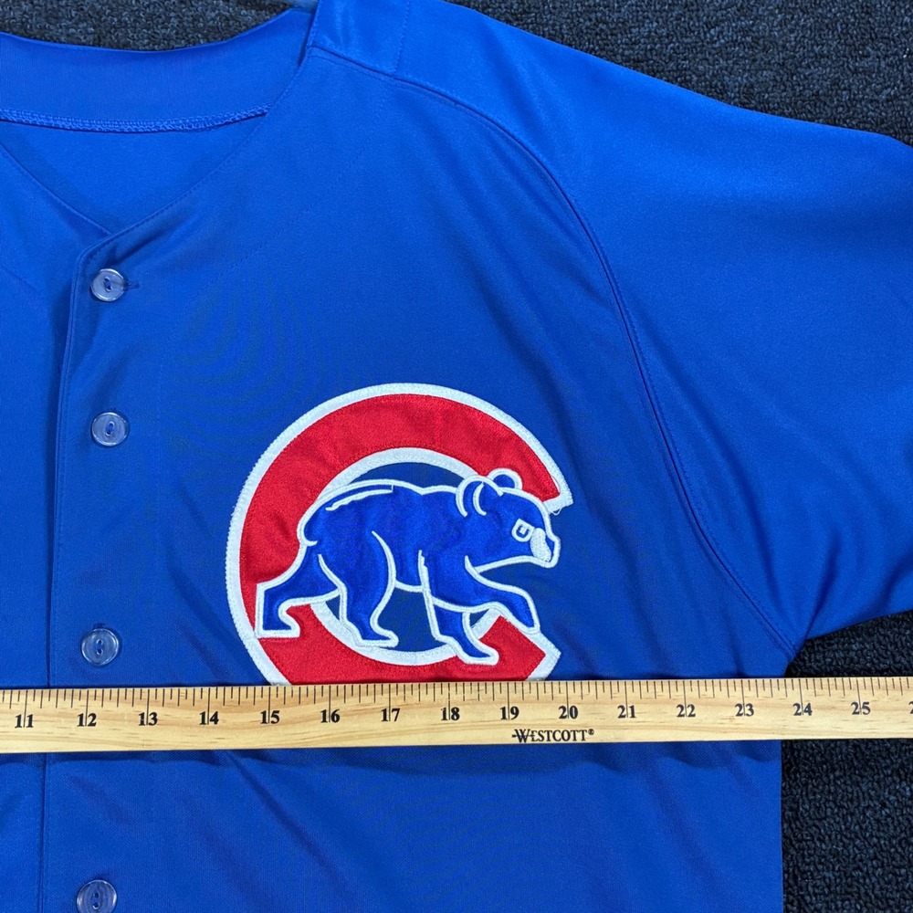 Majestic Authentic Chicago Cubs Ryne Sandberg #23 Jersey Men's Alternate Blue - Picture 2 of 11
